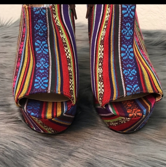 NWB Steve Madden P Rylan Aztec Multicolor Tribal Boho, SZ 10 - Picture 4 of 6